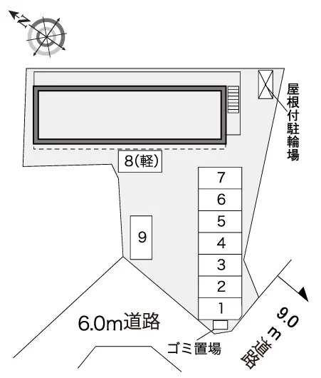 ★手数料０円★彦根市竹ケ鼻町　月極駐車場（LP）